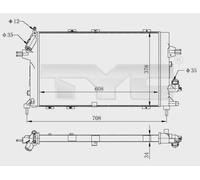 New Radiator, engine cooling for OPEL:ASTRA H,ASTRA H Van,ASTRA H GTC 1300269