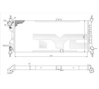TYC 725-0019-R Engine radiator