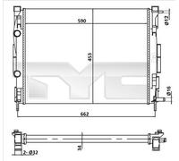 TYC 728-0054 Engine radiator
