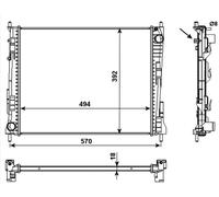 NRF 53992 Engine radiator