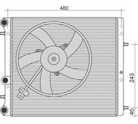 New Radiator, engine cooling for SEAT SKODA VW:POLO,RAPID,POLO V,CORDOBA