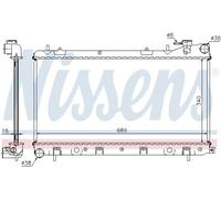 Nissens Engine Coolant Radiator 67704A - Fits Subaru Forester, Impreza
