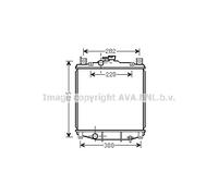 AVA Coolant Radiator SZ2059 for SUZUKI SWIFT (1989) 1.3 etc