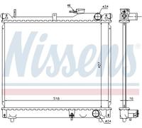 NISSENS Coolant Radiator 641756 for SUZUKI GRAND ESCUDO (1998) 1.6 etc
