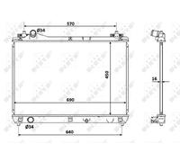 NRF 53915 Engine radiator