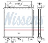New Radiator, engine cooling for SUZUKI:SWIFT II Saloon,CULTUS II Saloon