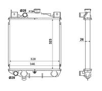 NRF 53881 Engine radiator