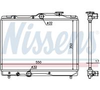 NISSENS 64839 Engine radiator