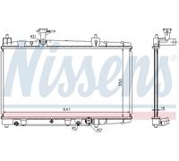 Nissens Engine Radiator 64645A for Toyota Yaris / Echo / Vitz