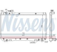 Nissens Engine Coolant Radiator 64706 for eg. TOYOTA RAV 4 MK I (1994) RAV 4 2.0