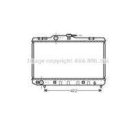 AVA Coolant Radiator TO2227 for TOYOTA STARLET (1996) STARLET 1.3 EFI etc