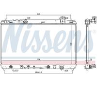 Nissens Engine Coolant Radiator 646844 for Toyota Camry (2006)