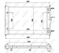 NRF Radiator 519505 867121253AB 867121253K 867121253L 867121253M OE Quality Part