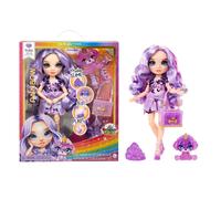 NEW Rainbow High Violet (Purple) with Slime Kit & Pet - Purple 11” Shimmer Doll
