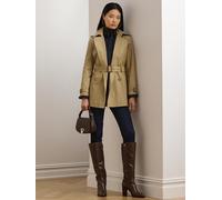 Lauren Apparel 297967126 Trench Coat Brown XS Woman