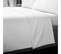 NEW Rapport 400 Thread Count Egyptian Cotton Single Flat Sheet - White
