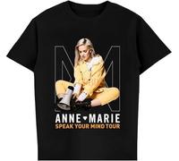 New Rare Anne Marie Speak Your Mind Tour 2019 Mens T-Shirt Graphic Unisex Tee Black