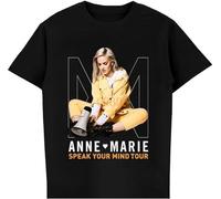 New Rare Anne Marie Speak Your Mind Tour 2019 T-Shirt S-4XL L Black