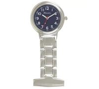 Ravel Nurse's Uniform Fob Watch with Light Bright Electro-luminescent Backlight