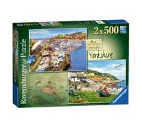 Ravensburger Picturesque Landscapes No.1 Yorkshire Whitby & Runswick Bay 2X 500 Piece Jigsaw Puzzles for Adults 10 Years Up