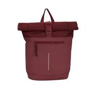 New Rebels Bruce New York Burgundy 21L Rolltop Backpack Water-Repellent 15.6 Inches, burgundy