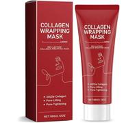 New red lactose collagen wrapping mask,Deep Collagen Anti Wrinkle Lifting Mask,Pore Tightening,Hydrating Moisturizing, Skin Elasticity