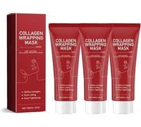 New red lactose collagen wrapping mask,Deep Collagen Anti Wrinkle Lifting Mask,Pore Tightening,Hydrating Moisturizing, Skin Elasticity