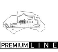 MAHLE ORIGINAL ABR 28 000P Regulator, passenger compartment fan