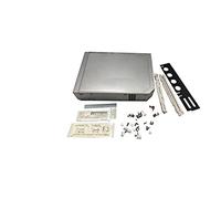 New Replacement Full Housing Shell Cover Case with Buttons Sticker Accessories for Nintendo Wii Console- Silver