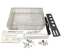 New Replacement Full Housing Shell Cover Case with Buttons Sticker Accessories for Nintendo Wii Console- Transparent White