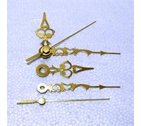 New Replacement Gold Metal Clock Hands for Quartz Clock Movements (24mm -130mm) - Press Fit - Craft - Fix/DIY (76mm Gold Ornate)
