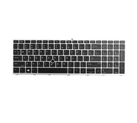 New Replacement Keyboard Compatible with HP ProBook 650 G4 655 G4 650 G5 655 G5 L09595-001 L09593-001 603780134101 6037B0134201 Silver with Backlit with Pointer