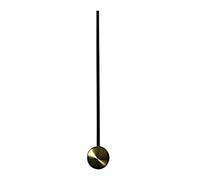 New Replacement Metal Rod And Bob For Pendulum Wall Clock Swinging Action Decorative Display With Hanging Hook (250mm / 32mm Gold)