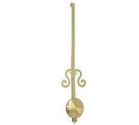 New Replacement Metal Rod And Bob For Pendulum Wall Clock Swinging Action Decorative Display With Hanging Hook (200mm / 32mm Gold)