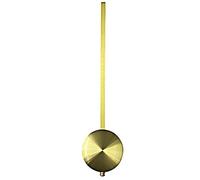 New Replacement Metal Rod And Bob For Pendulum Wall Clock Swinging Action Decorative Display With Hanging Hook (200mm / 68mm Gold)