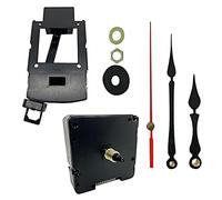 New Replacement Pendulum Drive HD-1688 Sheng Bang Radio Controlled UK MSF Automatic Atomic Ticking Quartz Clock Mechanisms Battery Powered For Wall Clocks (1, 100mm Black Metal)