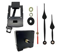 New Replacement Pendulum Drive HD-1688 Sheng Bang Radio Controlled UK MSF Automatic Atomic Ticking Quartz Clock Mechanisms Battery Powered For Wall Clocks (1, 117mm Black Metal)