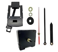 New Replacement Pendulum Drive HD-1688 Sheng Bang Radio Controlled UK MSF Automatic Atomic Ticking Quartz Clock Mechanisms Battery Powered For Wall Clocks (1, 109mm Black Metal)