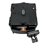 New Replacement Quartz German UTS Euroshaft Black Clock Pendulum Movement Mechanism (11mm shaft - suitable for clock faces 2mm thick)