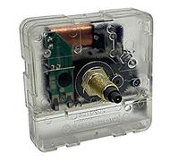 New Replacement Transparent Non Ticking Quartz Clock Movement Mechanism Motor Battery Operated (Thread Length 14.5mm - Total Shaft Length 22mm)