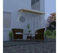 vidaXL Retractable Awning with LED 300x150 cm Anthracite UK HOT