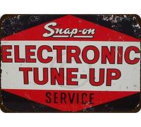 New Retro Metal Tin Sign|Snap-on Electronic Tune-up Service Vintage Sign|Home Club Bar Man Cave Garage Farm Wall Decorative Metal tin Sign 8x12 Inches