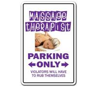 New Retro Sign 8X12 Inches Massage Therapist Parking Decals Masseuse Therapy Rubdown Spa Gift Therapy Metal Tin Sign