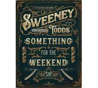New Retro Sign 8x12 inches Sweeney Todds Barbershop Barbers Metal Wall Sign Plaque Gift Art Metal Sign