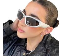 New Retro Y2k Millennium Wind Purple glasses Women's Senior Sense of Funny Photos Sunglasses Men's glasses Ladies Sunglasses.Women's Sunglasses (white)
