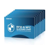 NEW RFID Blocking Card, 2 Pack Fuss Protection for Entire Wallet Shield, Credit Card Protector NFC Bank Debit Blocker, Identity Theft Prevention for Passport Travel Security (2, Blue), Blue, 8