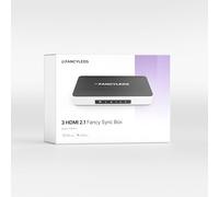 New RGBW 3 HDMI 2.1 Fancy Sync Box Streaming Media Syncing Device with 3 HDMI Ports, 4K 120Hz, HDR, and Movie Support (for 56" to 65" TVs)