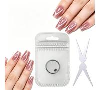 New Ring-Shaped Cat Eye Magnet for Nails,Cat Eye Magnet for Nails,Cat Eye Nails Tool Easy to Use for Beginners Nail Artists Various Creative Patterns Not Easily Damageders Nail