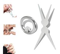 New Ring-Shaped Cat Eye Magnet for Nails, Hollow Cat Eye Magnet, Cat Eye Magnet Ring, Y & Rings Magnet(Wide Beam, Heart, French), Portable Hollow Circular Cat Eye for Home Salon DIY Manicure (1 Set)