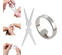 New Ring-Shaped Cat Eye Magnet for Nails, Hollow Cateye Magnet for Nails, Y & Rin-gMagnet(Wide Beam,Heart,French), For Home DIY, Beginners & Nail Artists (1PCS)